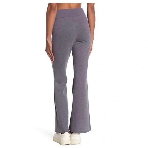 FREE PEOPLE Movement Downhill Flared Sweatpants Deep Sea NWT - Picture 2 of 3